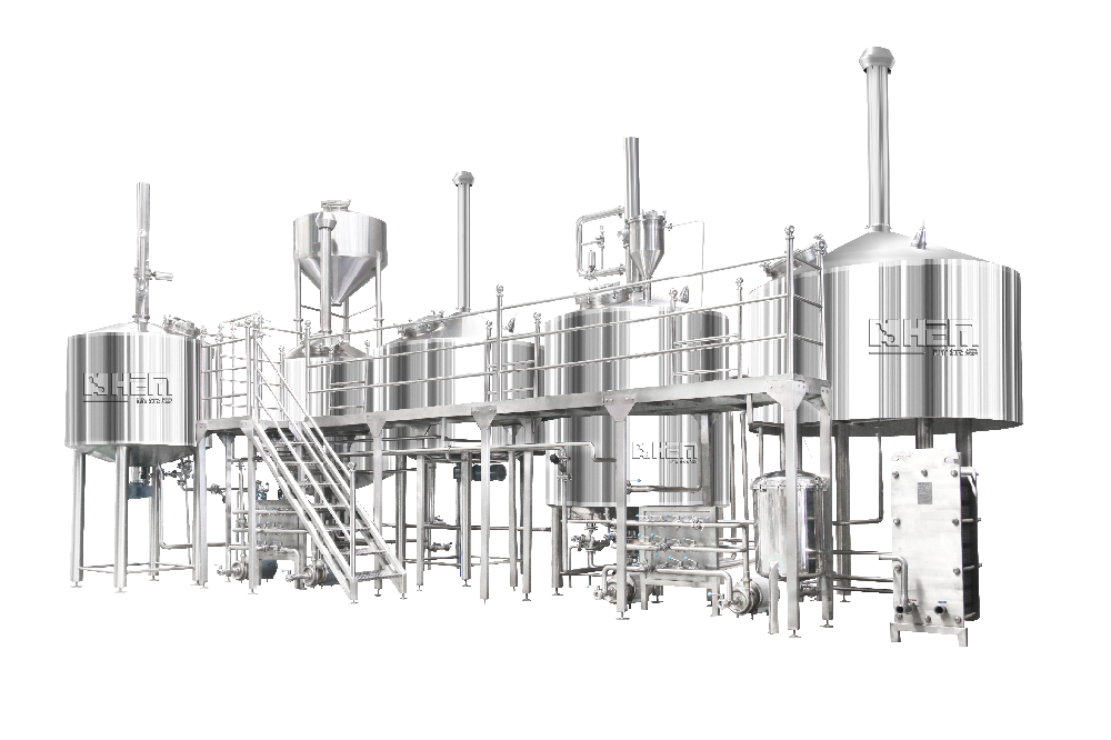 酒廠日產50噸的大型精釀啤酒啤酒生產設備